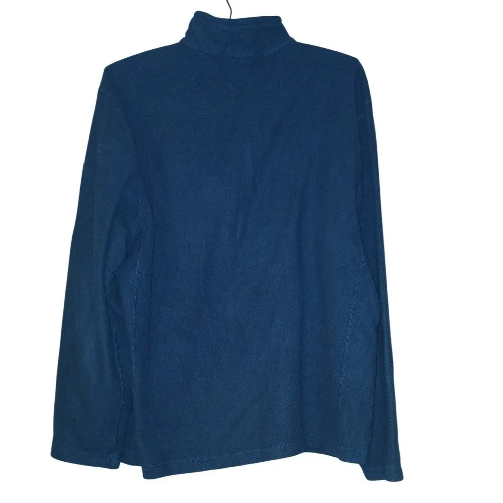 The North Face Mens TKA 100 Glacier Quarter Zip Fleece Pullover Blue Large